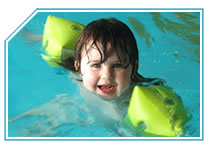 Child swimming